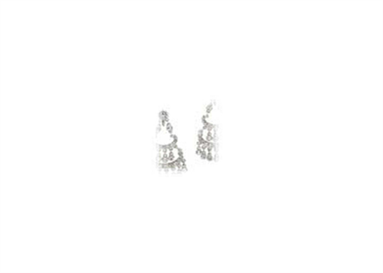 White Gold Plated | Chandelier Earrings